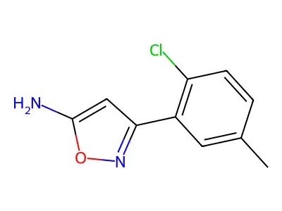 3-(2-Chloro-5-methylphenyl)-1,2-oxazol-5-amine structure