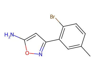 3-(2-Bromo-5-methylphenyl)-1,2-oxazol-5-amine structure