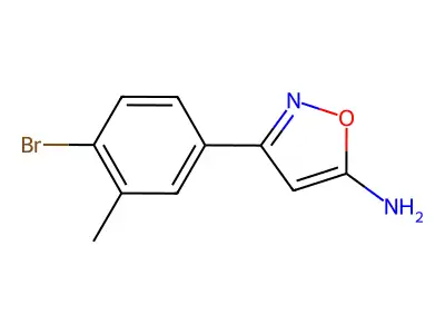 3-(4-Bromo-3-methylphenyl)-1,2-oxazol-5-amine structure