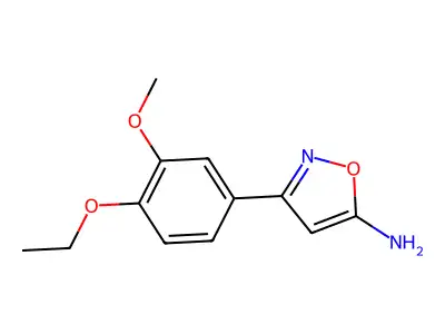 3-(4-Ethoxy-3-methoxyphenyl)-1,2-oxazol-5-amine structure