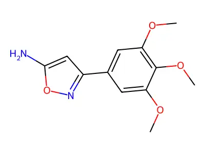 5-Amino-3-(3,4,5-trimethoxyphenyl)isoxazole structure