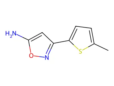 3-(5-Methylthiophen-2-yl)-1,2-oxazol-5-amine structure
