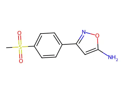 3-(4-Methanesulfonylphenyl)-1,2-oxazol-5-amine structure
