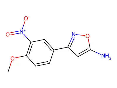 3-(4-Methoxy-3-nitrophenyl)-1,2-oxazol-5-amine structure