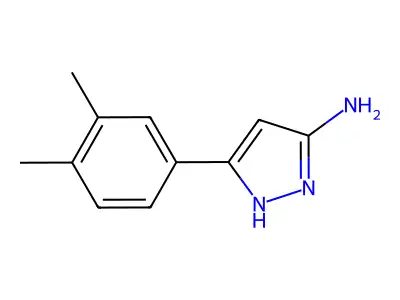 5-(3,4-Dimethyl-phenyl)-2H-pyrazol-3-ylamine structure