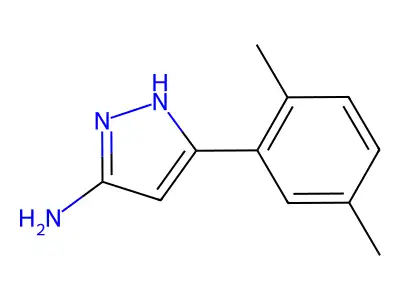 3-(2,5-dimethylphenyl)-1H-pyrazol-5-amine structure