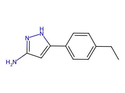3-(4-ethylphenyl)-1H-pyrazol-5-amine structure