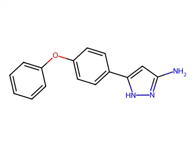 3-(4-phenoxyphenyl)-1H-pyrazol-5-amine structure