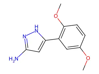 3-(2,5-dimethoxyphenyl)-1H-pyrazol-5-amine structure