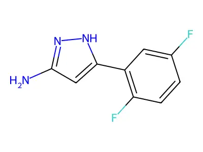 5-(2,5-difluorophenyl)-1H-pyrazol-3-amine structure