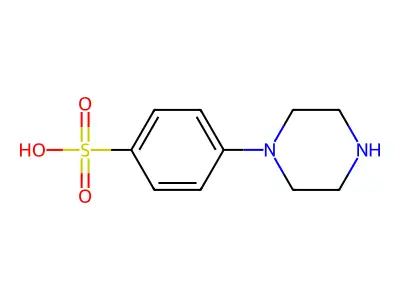 4-(Piperazin-1-yl)benzene-1-sulfonic acid structure