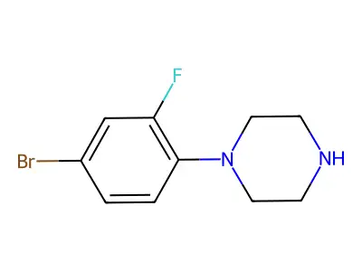 1-(4-Bromo-2-fluorophenyl)piperazine structure