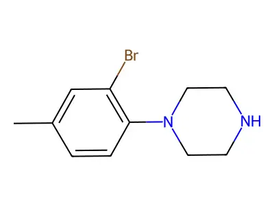 1-(2-Bromo-4-methylphenyl)piperazine structure