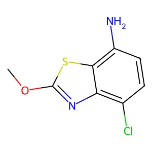 7-Benzothiazolamine, 4-chloro-2-methoxy- structure