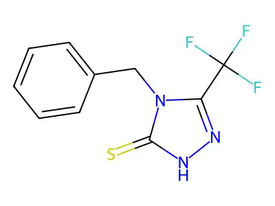 4-benzyl-3-(trifluoromethyl)-1H-1,2,4-triazole-5-thione structure
