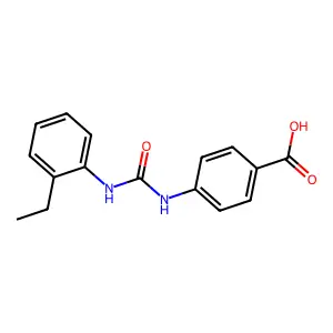 4-{[(2-Ethylphenyl)carbamoyl]amino}benzoic acid structure