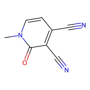 3,4-Pyridinedicarbonitrile, 1,2-dihydro-1-methyl-2-oxo- structure
