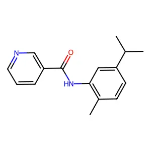 3-Pyridinecarboxamide,n-[2-methyl-5-(1-methylethyl)phenyl]- structure