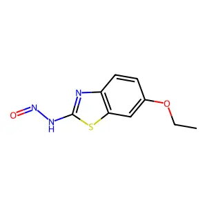 2-Benzothiazolamine, 6-ethoxy-N-nitroso- structure