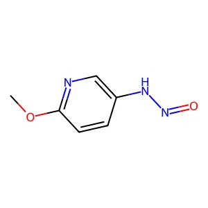 N-(6-methoxy-3-pyridinyl)nitrous amide structure