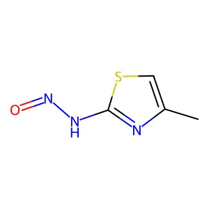 4-Methyl-N-nitroso-1,3-thiazol-2-amine structure