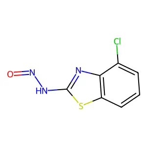 2-Benzothiazolamine, 4-chloro-N-nitroso- structure