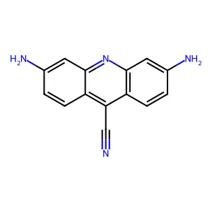 3,6-Diaminoacridine-9-carbonitrile structure