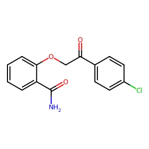 2-[2-(4-Chlorophenyl)-2-oxoethoxy]benzamide structure