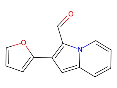 2-(Furan-2-yl)indolizine-3-carbaldehyde structure