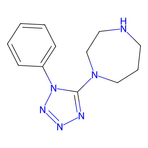 1-(1-Phenyltetrazol-5-yl)-1,4-diazepane structure
