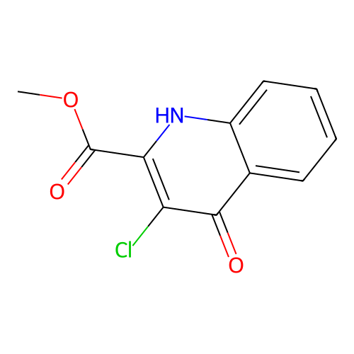 methyl 3-chloro-4-oxo-1H-quinoline-2-carboxylate structure