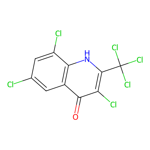 4-Quinolinol, 3,6,8-trichloro-2-(trichloromethyl)- structure