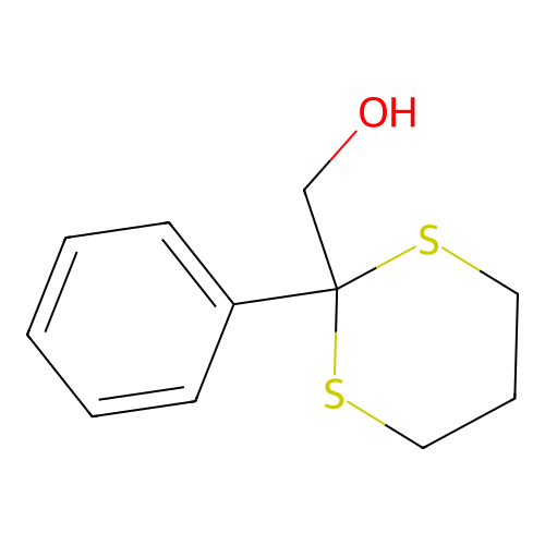 (2-Phenyl-1,3-dithian-2-yl)methanol structure