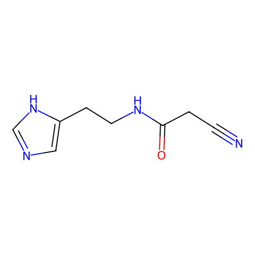 2-Cyano-N-[2-(1H-imidazol-5-yl)ethyl]acetamide structure