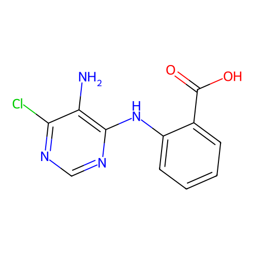 2-[(5-Amino-6-chloropyrimidin-4-yl)amino]benzoic acid structure
