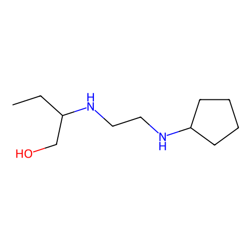 2-[2-(Cyclopentylamino)ethylamino]butan-1-ol structure