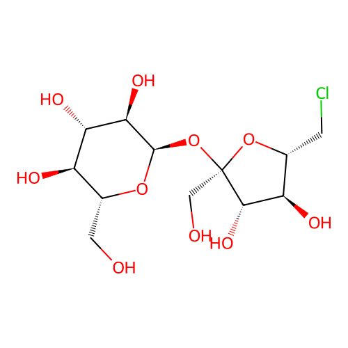 6'-Chloro-6'-deoxysucrose structure