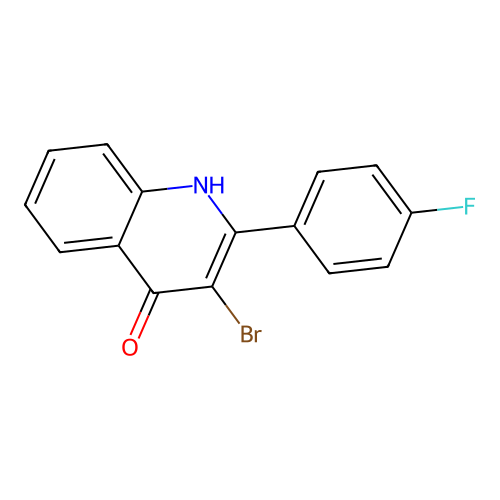3-bromo-2-(4-fluorophenyl)quinolin-4(1H)-one structure