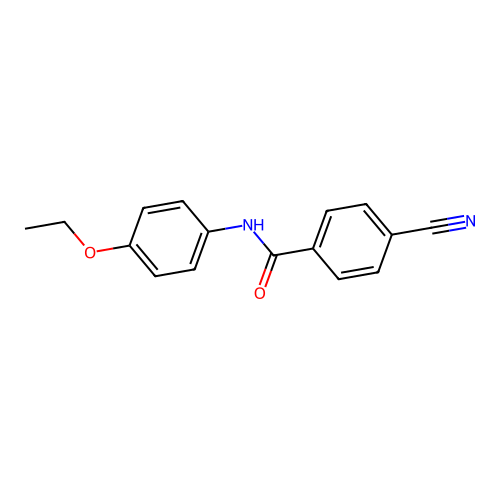 4-cyano-N-(4-ethoxyphenyl)benzamide structure