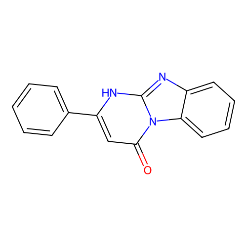 2-phenylpyrimido[1,2-a]benzimidazol-4(1H)-one structure