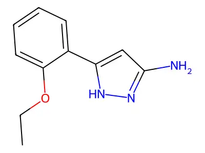 5-(2-fluorophenyl)-1H-pyrazol-3-amine structure