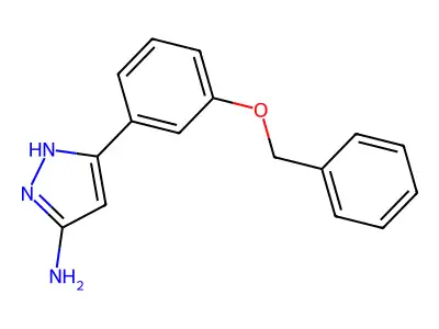 3-[3-(benzyloxy)phenyl]-1H-pyrazol-5-amine structure