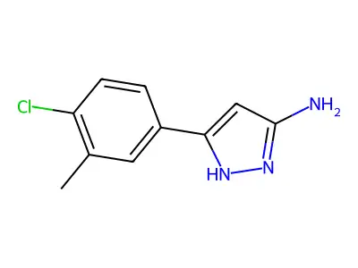 3-(4-Chloro-3-methylphenyl)-1H-pyrazol-5-amine structure