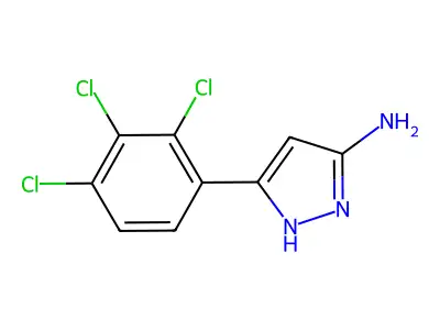 3-(2,3,4-trichlorophenyl)-1H-pyrazol-5-amine structure