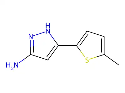 3-(5-methylthiophen-2-yl)-1H-pyrazol-5-amine structure