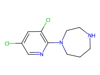 1-(3,5-Dichloropyridin-2-yl)-1,4-diazepane structure