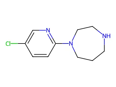 1-(5-Chloropyridin-2-yl)-1,4-diazepane structure