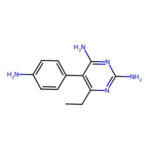 5-(4-Aminophenyl)-6-ethylpyrimidine-2,4-diamine structure