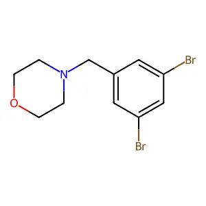 4-(3,5-Dibromobenzyl)morpholine structure