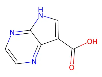 5H-pyrrolo[2,3-b]pyrazine-7-carboxylic acid structure